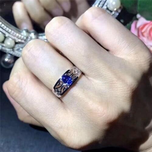 Tanzanite ring Real and natural tanzanite 925 sterling silver Fine Ring