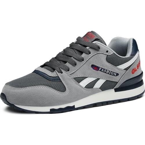 Mens Genuine leather sneakers Breathable casual shoes Sport Shoes outdoor walking shoes light weight Rubber sole lace-up Running