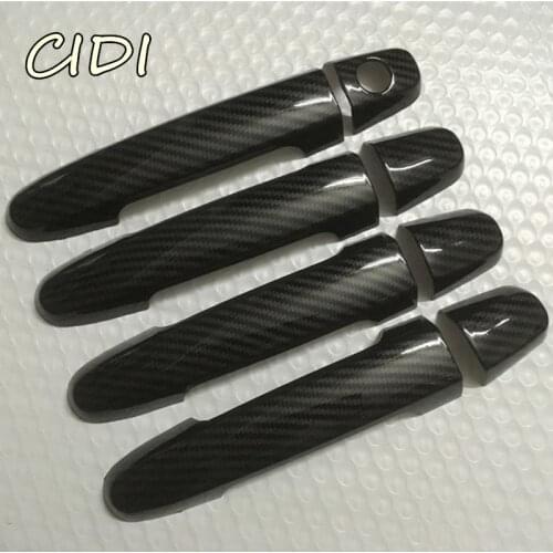 Carbon fiber door handle cover For toyota hilux fortuner innova vigo 2008-2012 2013 accessories For Corolla vios 2014-2016