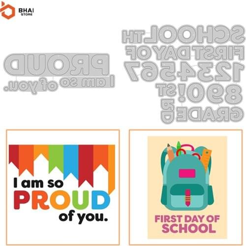 New Design Numbers and 26 Letters Metal Cutting Dies Cut Decoration Scrapbook Paper Card Embossing Decor Craft 2021