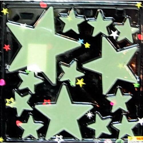 Set of 84 Piece Plastic Glow in Dark Star Decal Art Wall Boys Kid Room Decor Nursery Space Birthday Party Gift Favor Filler