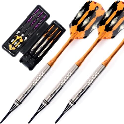 Cuesoul 85% Tungsten 16 Grams Dart Barrel Tungsten Soft Tip Darts Set