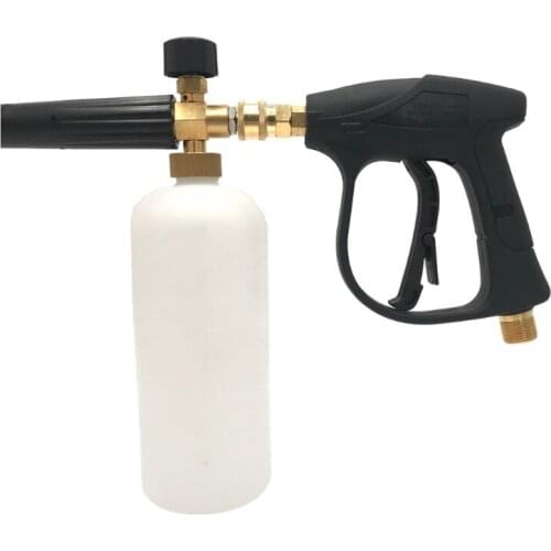 1/4" High Pressure Snow Foam Lance Jet Car Washer Adjustable Nozzle Soap Dispenser Sprayer Watering Spray Sprinkler Cleaning