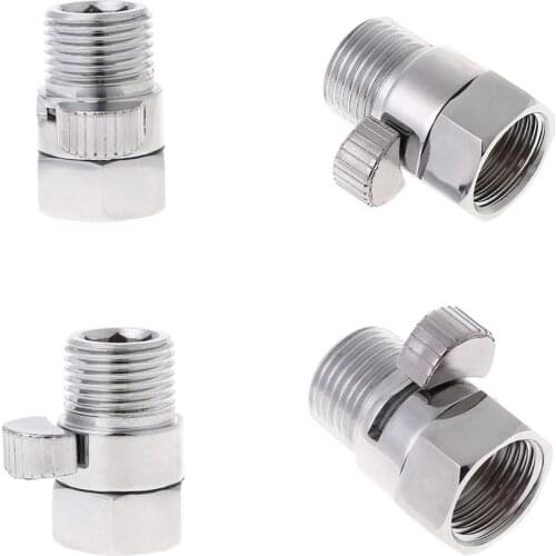 Full Brass G1/2" Flow Quick Control Shut-OFF Valve For Shower Head Hand Water Saver