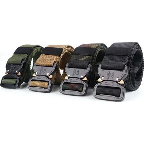 3 Color Tactical Gear Heavy Duty Belt Nylon Metal Buckle Swat Molle Padded Patrol Waist Belt Tactical Hunting Accessories