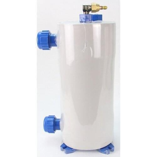 Titanium Tube Thermal Insulation 3HP Pure Titanium Heat exhcange Fishpond Evaporator Titanium Barrel Water Foot Titanium Refrig