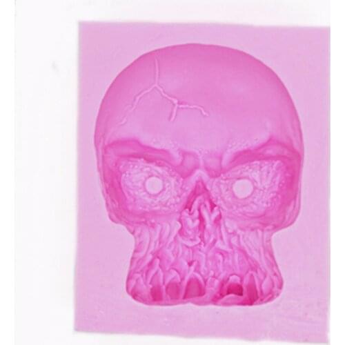 Halloween three-dimensional skull capsizing baking mold diy chocolate mold cake decoration mold