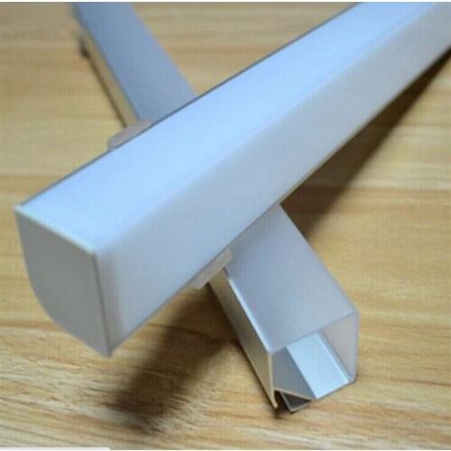 Corner Mount Aluminum LED Strip Light Fixture Kitchen Under Cabinet Profile Kit 39.37inch Free Shipping Easy Installation