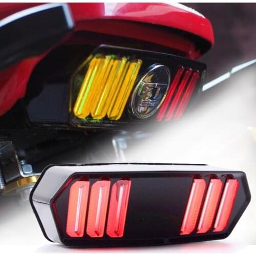 Turn Signal Flashing LED Light Running Brake Motorcycle Signal Lamp Motorcycle Stop Signal Moto Indicators Lamp for Honda MSX125