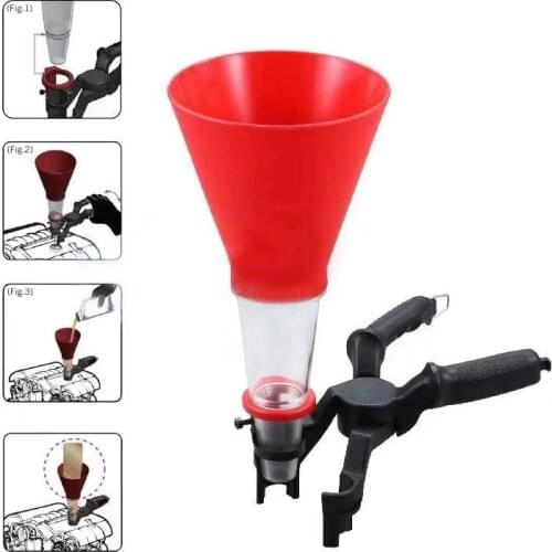 Car Universal Engine Oil Funnel No-Spill Oil Funnel Adjustable Oil Funnel Adapters Spill Proof Oil Filter Tool Set