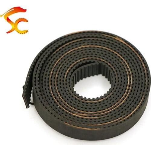 High Quality 1Meters/Lot T2.5 6mm Timing Belts width 6mm Rubber with fiberglass Metric Trapezoid open ended belt 3D Printer