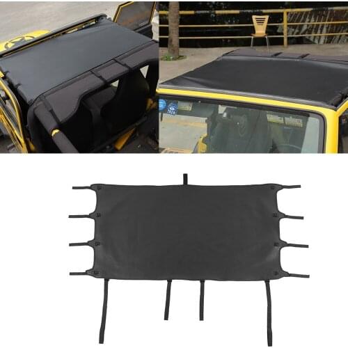 Roof Soft Top Cover UV Proof Protection Net for Jeep Wrangler TJ 1997 1998 1999 2000 2001 2002 2003 2004 2005 2006 Car Accessory