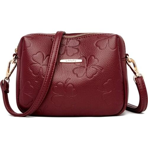 Crossbody Bags for Women Flowers Shoulder Bag Ladies Small Square Vintage Handbags Luxury Brand Messenger Bag Zipper Sac A Main