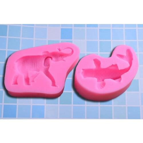 Goldfish carp elephant liquid silicone clay plaster mold diy chocolate baking sugar cake mold