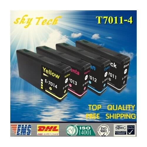 1 Set Compatible Cartridge For T7011 - T7014 , For Epson WP-4000 WP-4015DN WP-4095DN WP-4500 WP-4515DN etc