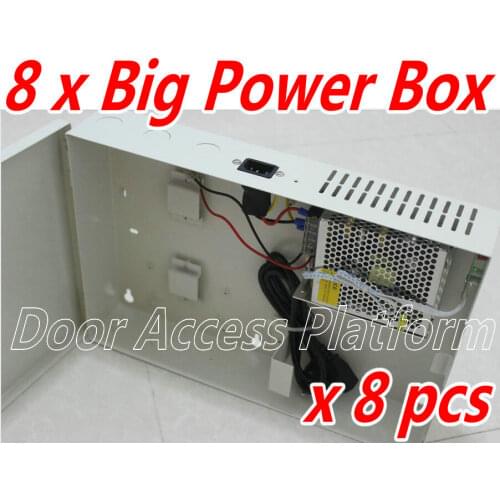 1 Order=8 pcs of PSU All-in-one Big size Metal case Power Supply Box for install access controller panel,Controller locks boxes
