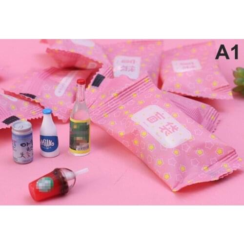 10pcs Non-repetitive Miniature Food Play Blind Box Blind Bag Resin DIY Food