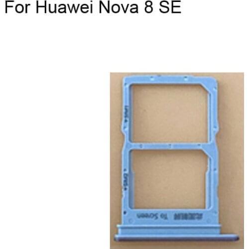2PCS For Huawei Nova 8 SE Tested Good Sim Card Holder Tray Card Slot For Huawei Nova8 SE Sim Card Holder 8SE