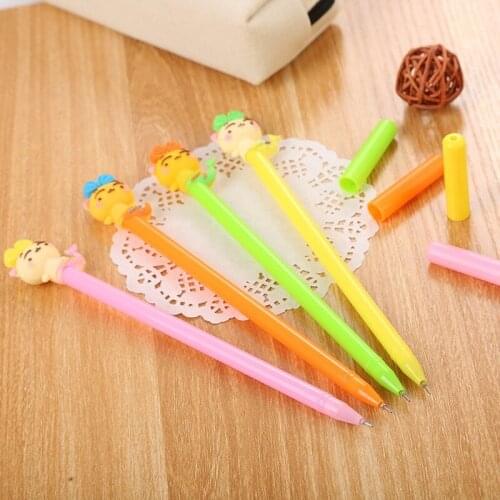 20 PCs Cartoon Gel Pens Creative Learning Stationery Student Cute Pens Student Writing Tools Office School Supplies