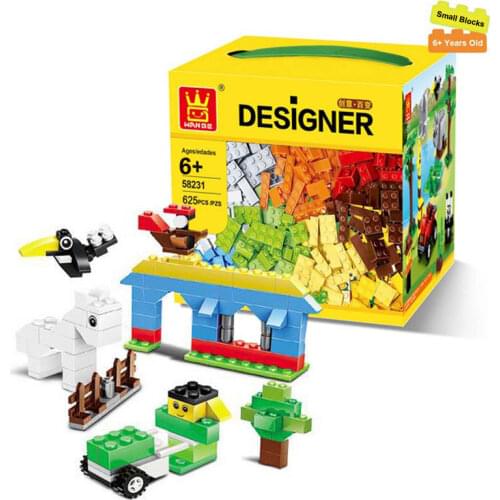 625pcs Classic Blocks Wange Building Blocks DIY Creative Block Toy for Kids Educational Toys Gifts Compatible All Brands Bricks