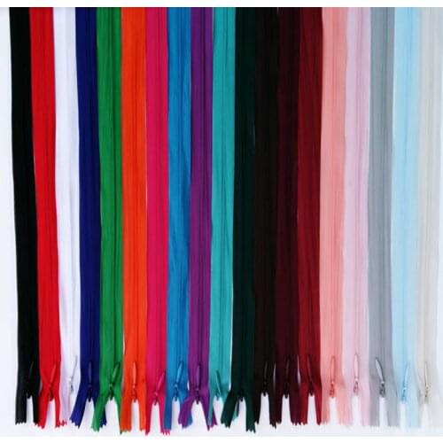 Free Shipping 60 cm Invisible zipper length garment accessories 50pcs-BLACK