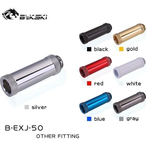 Bykski B-EXJ-50, 50mm Male To Female Extender Fittings, Boutique Diamond Pattern, Multiple Color G1/4 Male To Female Fittings