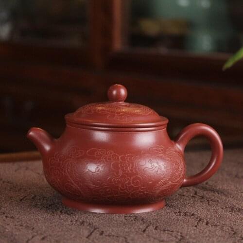 Yixing Yixing teapot teapot Dahongpao genuine Ssangyong pan pot 160ml store mixed batch
