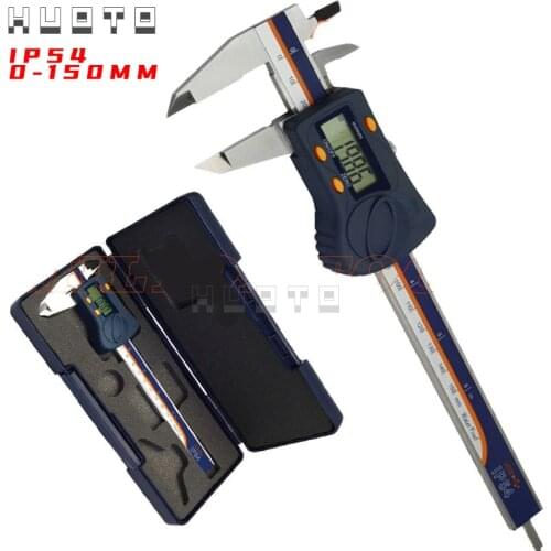 New model IP54 water proof digital caliper 0-150mm 6inch electronic vernier caliper with USB port digital Schieber caliper guage