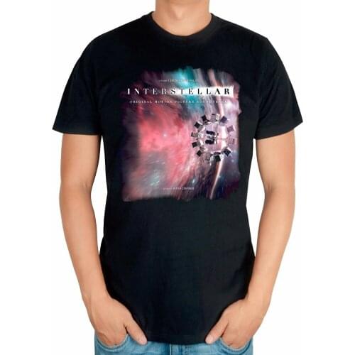 Black Summer Style Cool Fashion Interstellar Hans Zimmer men women movie shirt mma print 3D Cotton T-shirt Music fitness XXXL