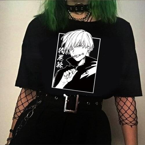 Anime Jujutsu Kaisen T Shirt Men Women Toge Inumaki Graphic Tees Summer Tops Harajuku
