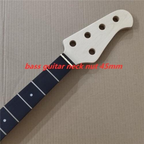 Maple 21 frets bass guitar neck part 5 string rosewood fingerboard 34 inch