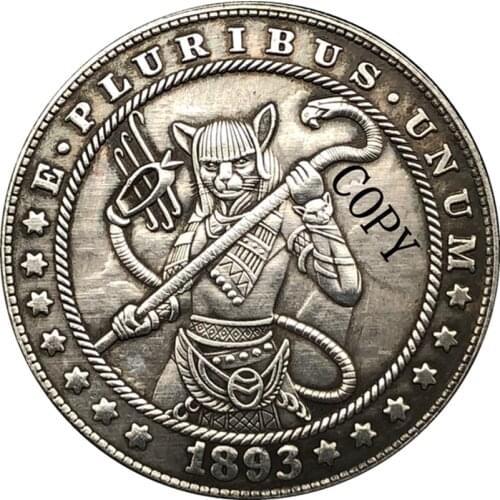 Hobo Nickel 1893-S USA Morgan Dollar COIN COPY Type 191