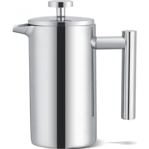 350ML Stainless Steel Double Wall Coffee Maker Cafetiere Insulated French Press Coffee Oolong Tea Pot Filter Coffee Milk
