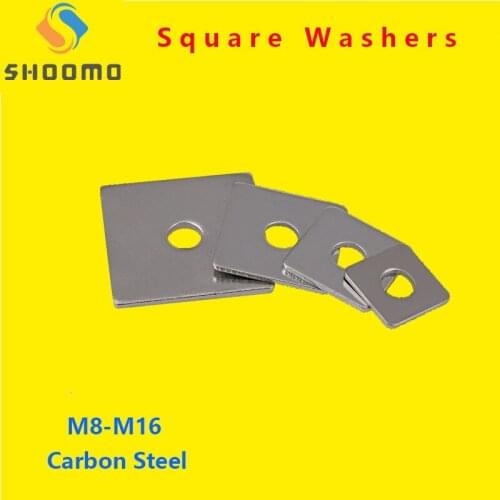 Square Washers Square Gasket Square Flat Pad Curtain Wall with Square Pad Washers Flat Gasket Pad Zinc Plating Carbon Steel GB