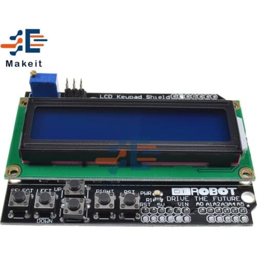 1602 LCD Display Module ATMEGA328 ATMEGA2560 Expand Board LCD1602 Blue/Yellow Screen Blacklight for Raspberry Pi UNO Screen