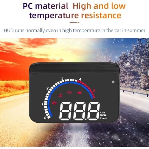 OBD2+GPS Head-Up Display Car Auto Electronic HUD EUOBD Speed RPM Fuel Consupmtion Voltage Projector Windshield Voltage Alarm