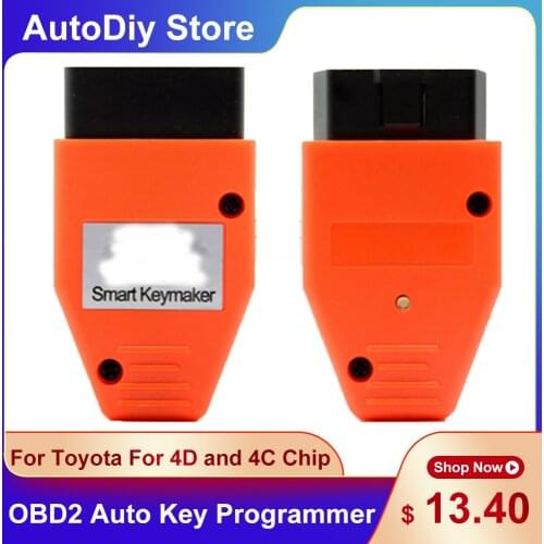 Smart Keymaker Auto Key Programmer OBD2 Car Diagnostic Tools For Toyota 4C And 4D Chip For Lexus Instrument Support All Key Lost