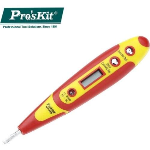 ProsKit NT-305 LED Test Electricity Pencil AC70-250V DC12/36/55V Voltmeter Voltage Detector Tester Sensor