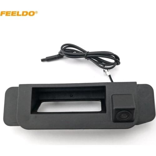 FEELDO Car Trunk Handle Backup Rearview Camera for Mercedes Benz W205 C-class 2015 2016 Reverse Camera #2092