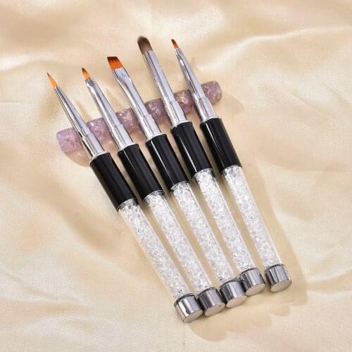 Crystal Diamond Rod Carving Drawing Pen Phototherapy Painting Brushes Nail Art Design Brush Set Professional Manicure Tools