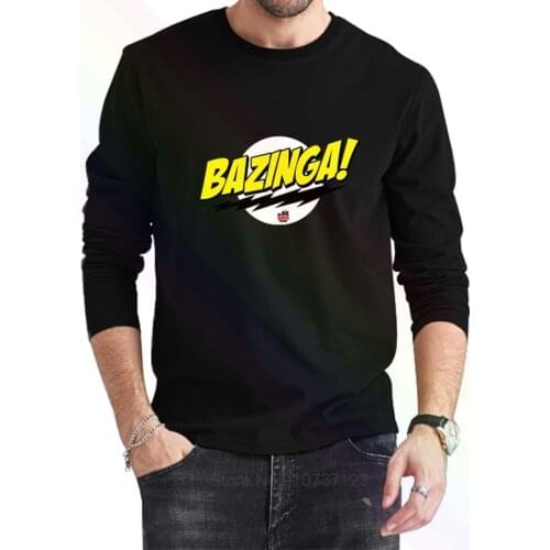 The Big Bang Theory Sheldon Cooper Logo T-Shirt 2021 Newest Summer Mens Long Sleeve Popular Tees Shirt Tops Novel Unisex