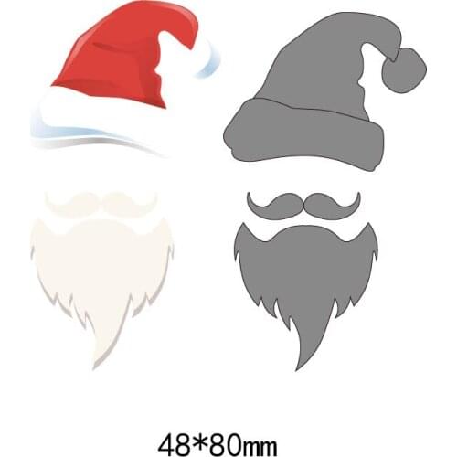 Merry Christmas Santa Claus Cutting Dies for DIY Scrapbooking Handmade Paper Craft Metal steel Template Dies 5 pcs