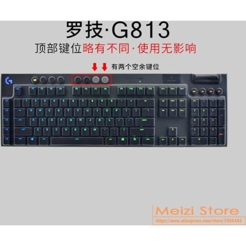 Silicone keyboard Cover For logitech G913 TKL 87 keys / G913 G813 109 keys Mechanical G 913 813 TKL Gaming mechanical Desktop