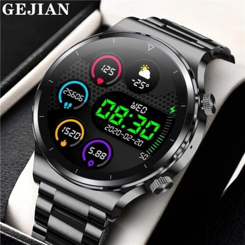 GEJIAN Smart Watch Men Full Touch Screen IP68 Waterproof Smartwatch Women For Android IOS Luxury Sports Watches Fitness Tracker