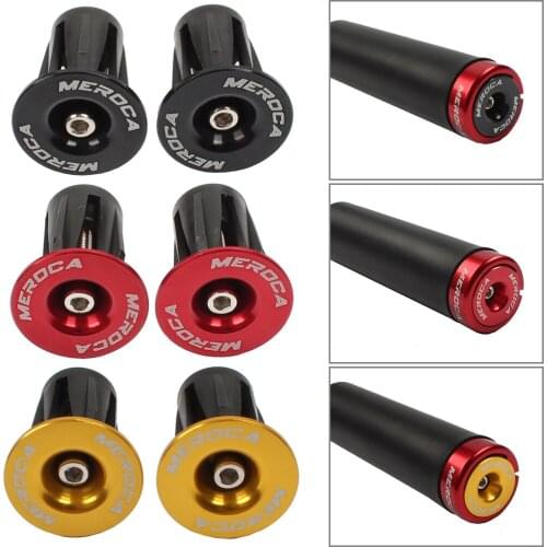 1 Pair Bike Grip Handle Bar End Cap Aluminium Alloy MTB Handlebar Grips Plugs Caps for Bicycle Handlebar Accessory Colorful