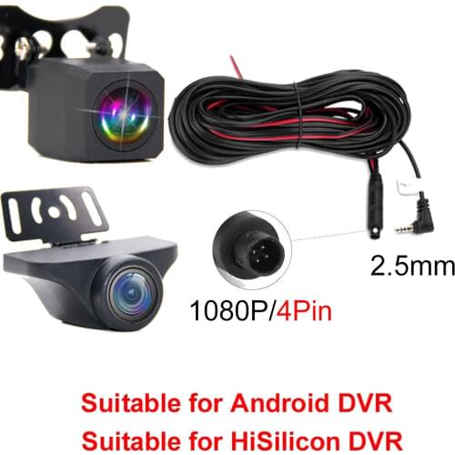 2.5mm 4Pin Car Rear View Camera 1080P Night Vision Back Camera Reversing Auto Parking Monitor Waterproof 170 Degree HD Video