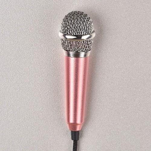 3.5mm Stereo Ultra Mini Finger Microphone Mini Karaoke Condenser Microphone For Iphone Android Smartphone Laptop Pc#p4