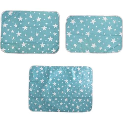 3pcs Baby Portable Changing Pads Bedding Waterproof Urine Mat Bed Stroller Car Mattress Diapers Nappy for Newborn Baby Care