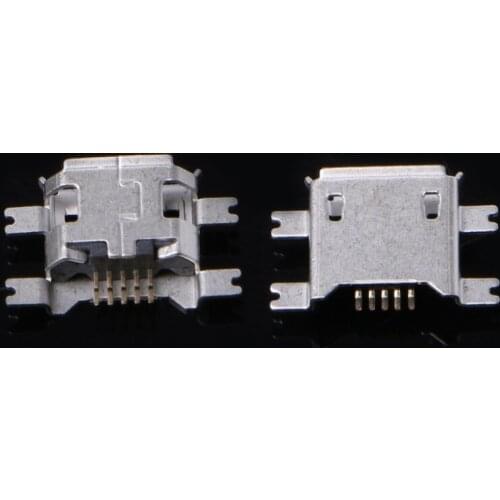 10 Pcs Micro USB Type B 5 Pin Female Socket Connector For Tablet Phone Charging 649E