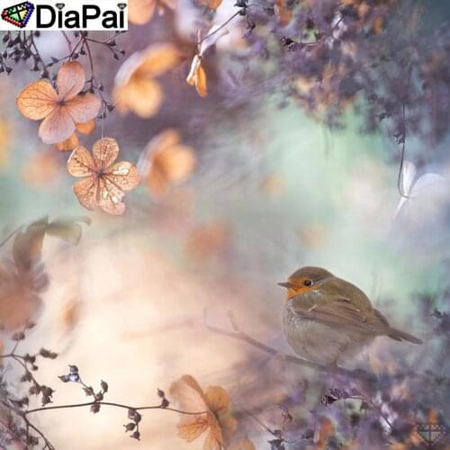DiaPai Diamond Painting 5D DIY 100% Full Square/Round Drill "Animal bird flower" Diamond Embroidery Cross Stitch 3D Decor A24432